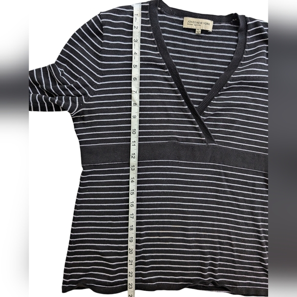 Jones New York cotton knit sweater size petite large - Picture 4 of 8